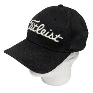 Titleist New Era Baseball Fitted Cap Golf Hat Embroidered Black Large/X-Large